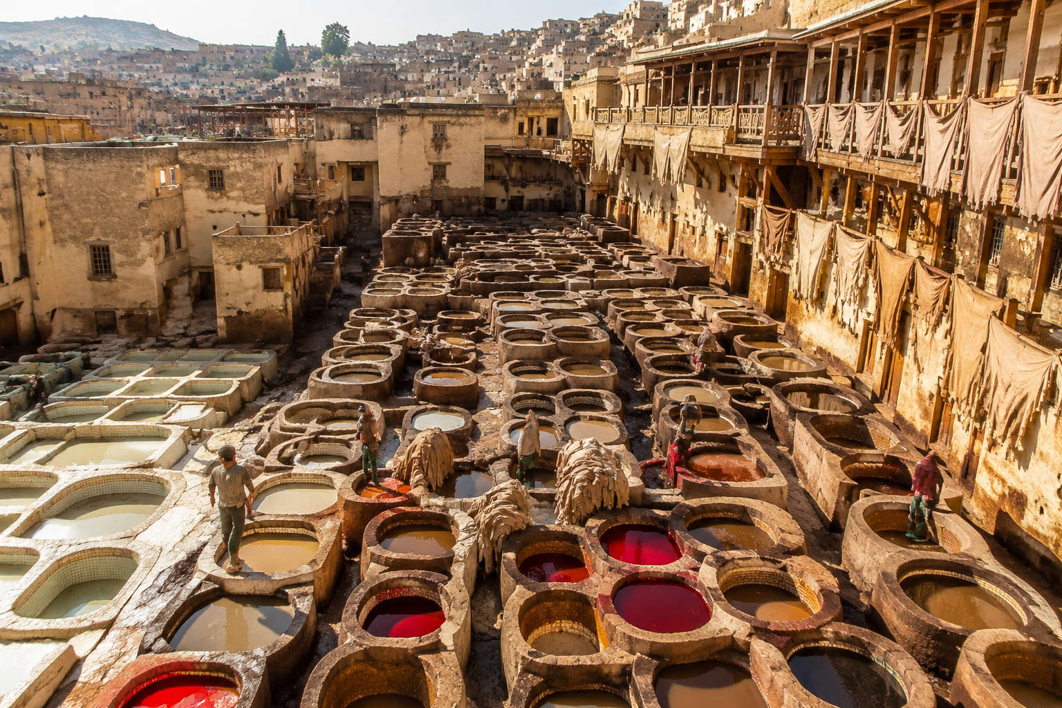 Chouara tanneries Fes Morocco