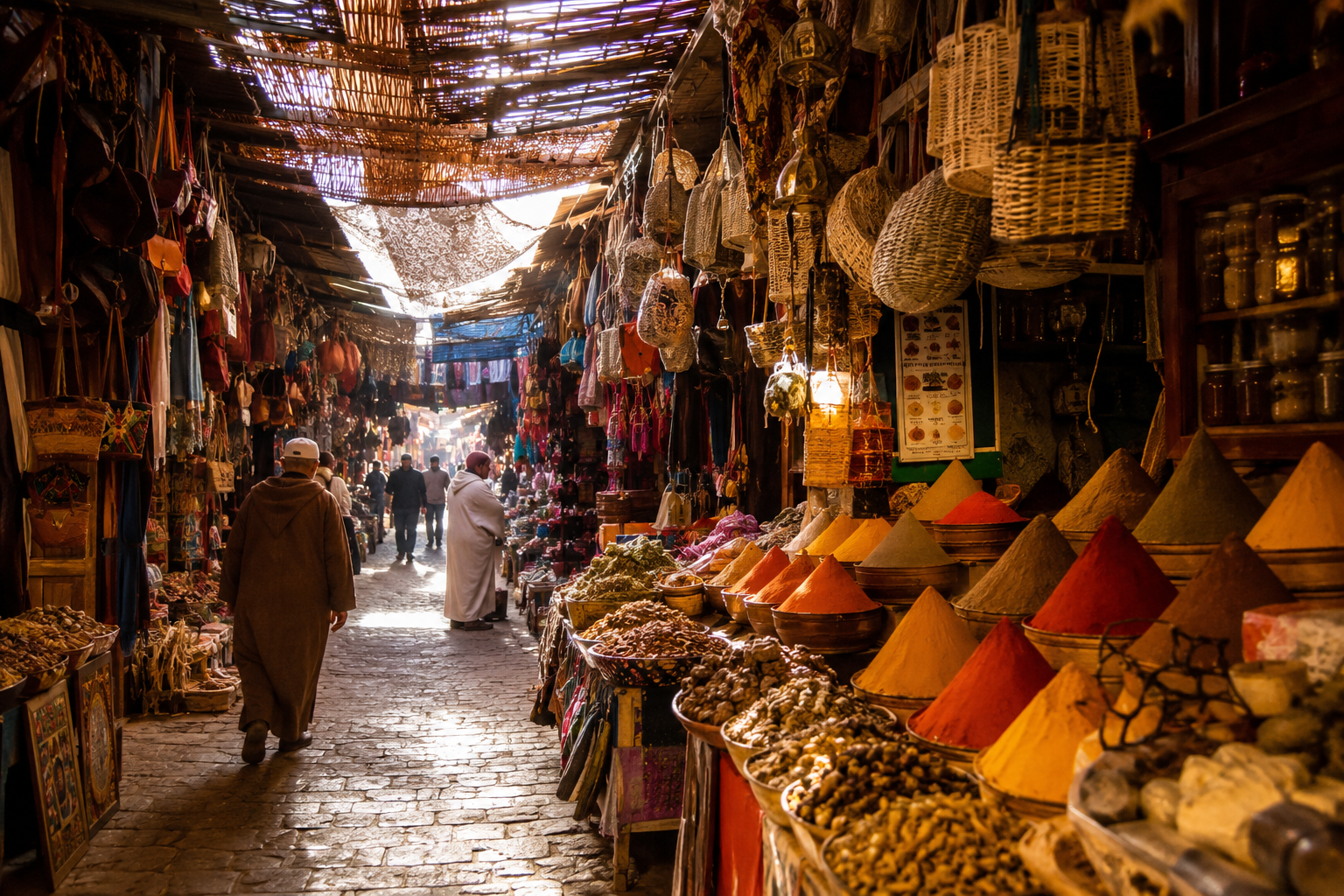 Marrakech medina souk