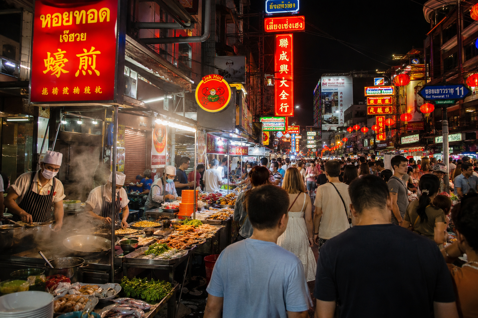 Yaowarat Road Bangkok Chinatown street food